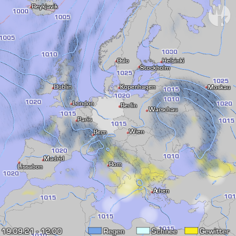 Wolken/Niederschlag Europa